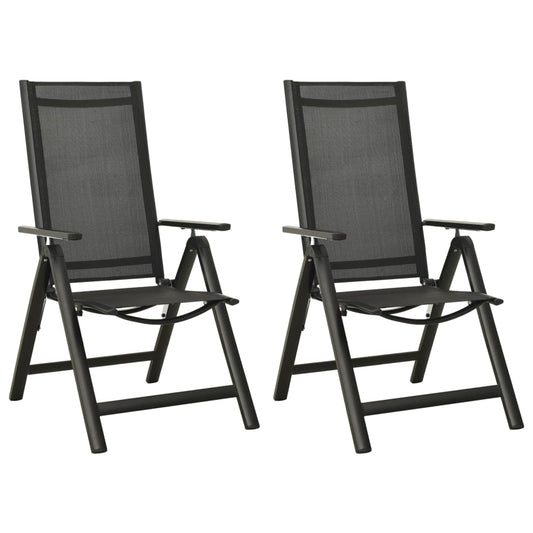 Functional Folding Garden Chairs 2 pcs Indoor Outdoor Use Home Comfort 