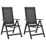Functional Folding Garden Chairs 2 pcs Indoor Outdoor Use Home Comfort