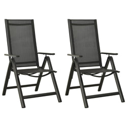 Functional Folding Garden Chairs 2 pcs Indoor Outdoor Use Home Comfort 
