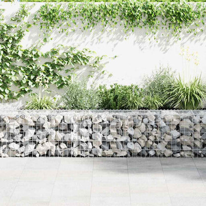 Gabion Wall Galvanised Steel 900x30x50cm | HomeAndLiving