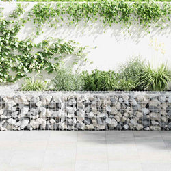 Gabion Wall Galvanised Steel 900x30x50cm | HomeAndLiving