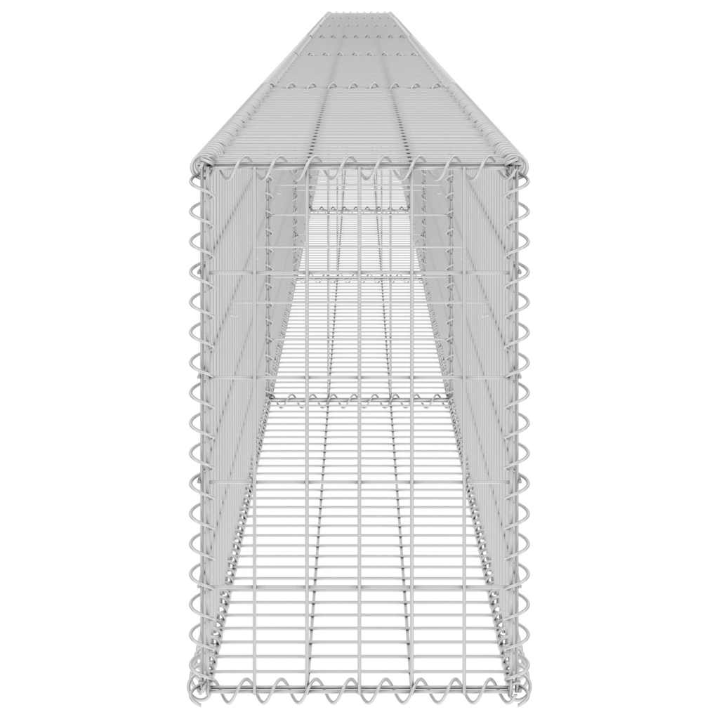 Gabion Wall Galvanised Steel 900x30x50cm | HomeAndLiving