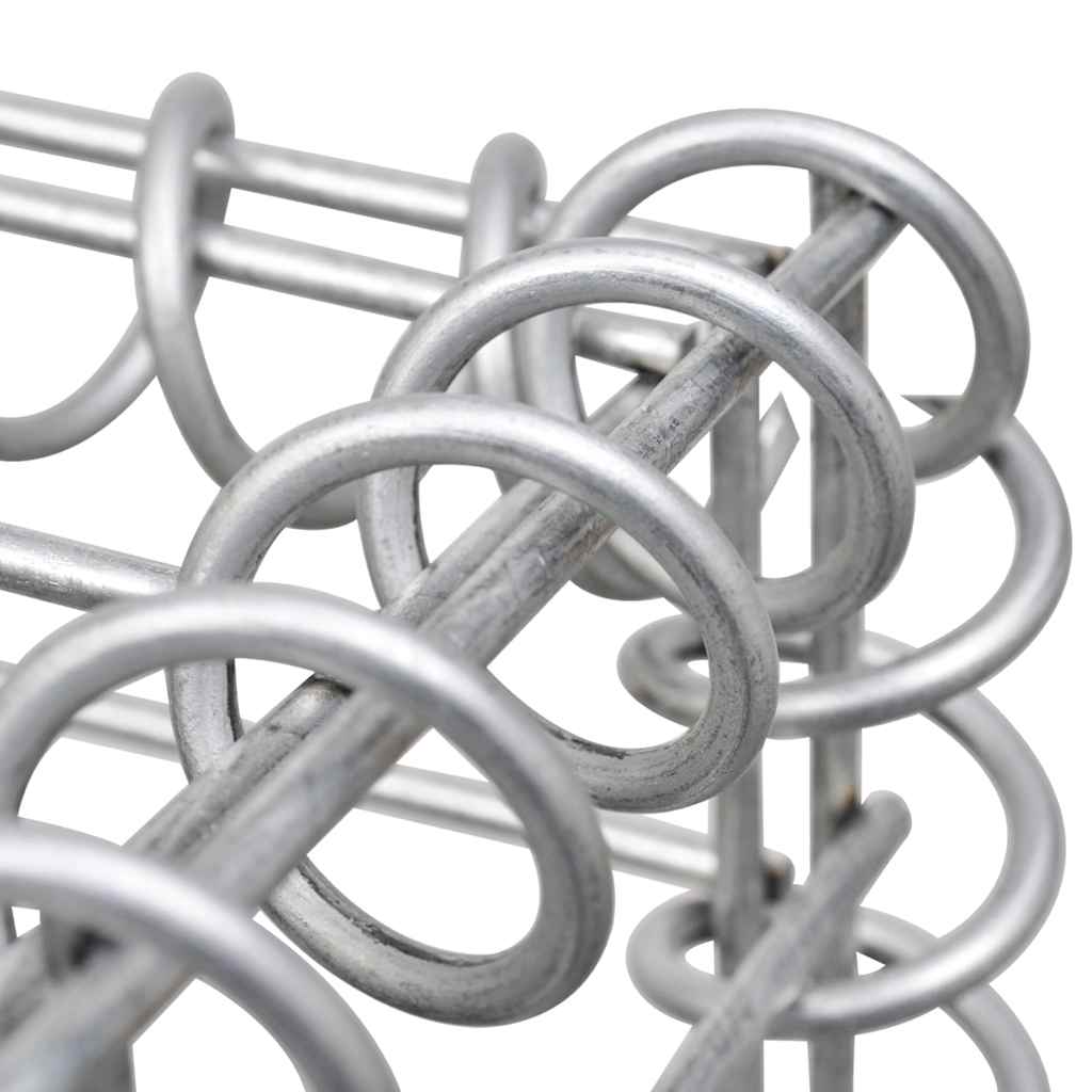 Gabion Wall Galvanised Steel 900x30x50cm | HomeAndLiving
