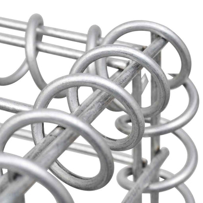 Gabion Wall Galvanised Steel 900x30x50cm | HomeAndLiving