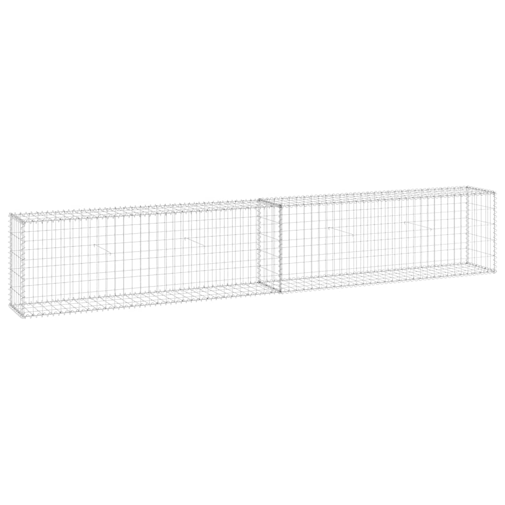 Gabion Wall Galvanised Steel 300x30x50cm | HomeAndLiving