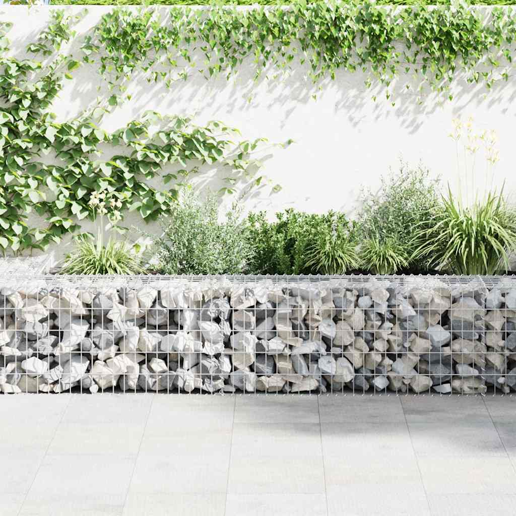 Gabion Wall Galvanised Steel 300x30x50cm | HomeAndLiving