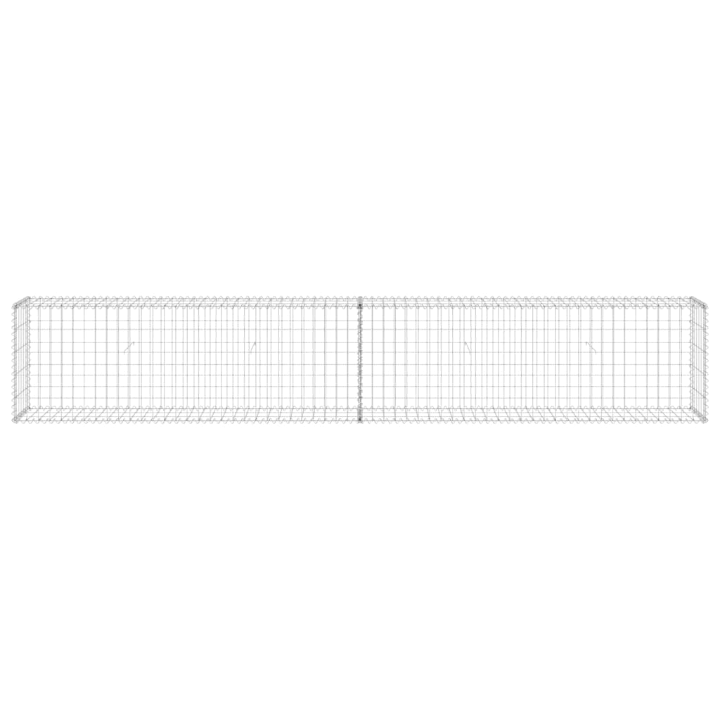 Gabion Wall Galvanised Steel 300x30x50cm | HomeAndLiving
