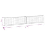 Gabion Wall Galvanised Steel 300x30x50cm | HomeAndLiving