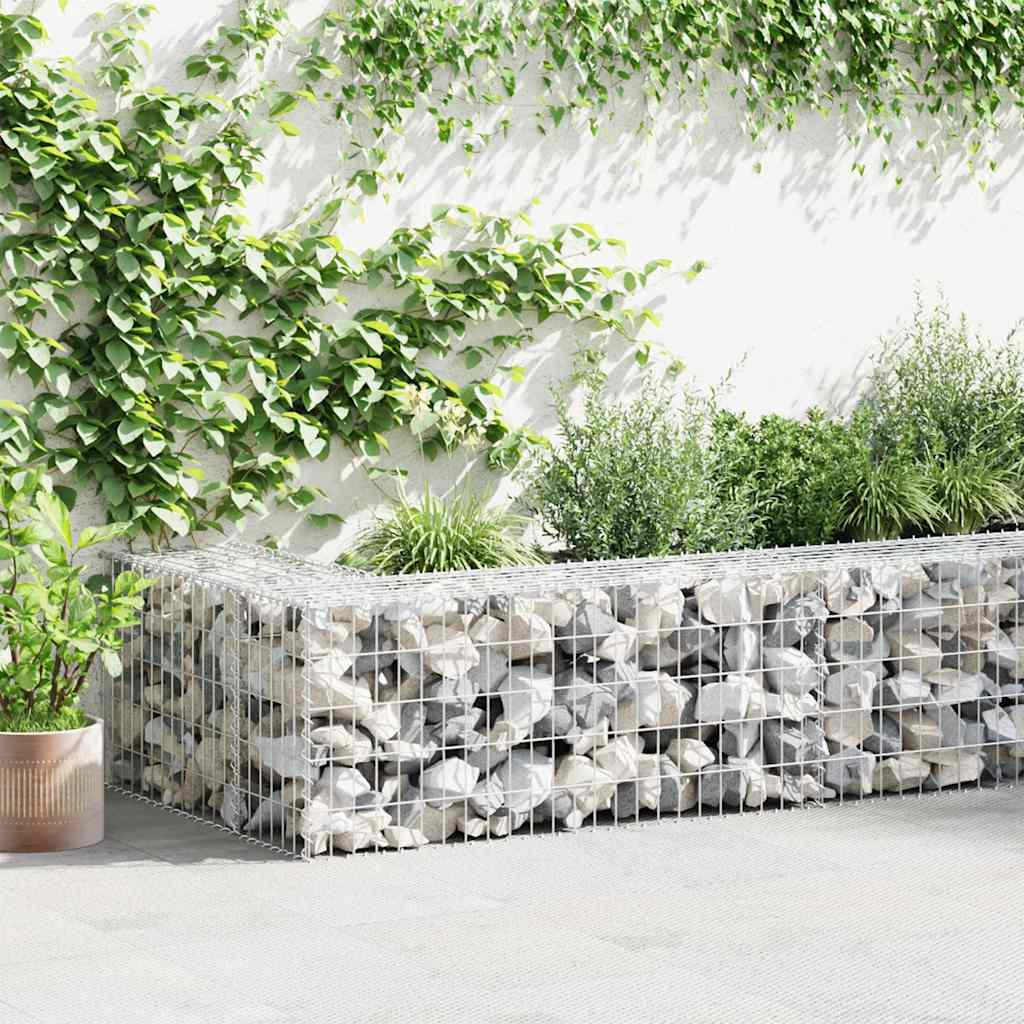 Gabion Wall Galvanised Steel 300x30x50cm | HomeAndLiving