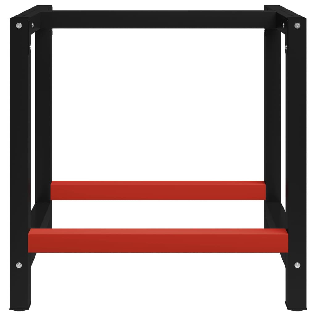 Metal Work Bench (Black and Red)