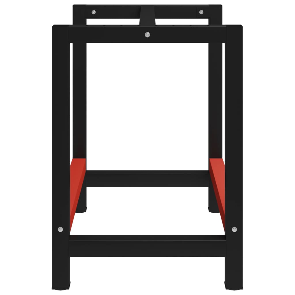 Metal Work Bench (Black and Red)