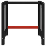Metal Work Bench Black and Red S