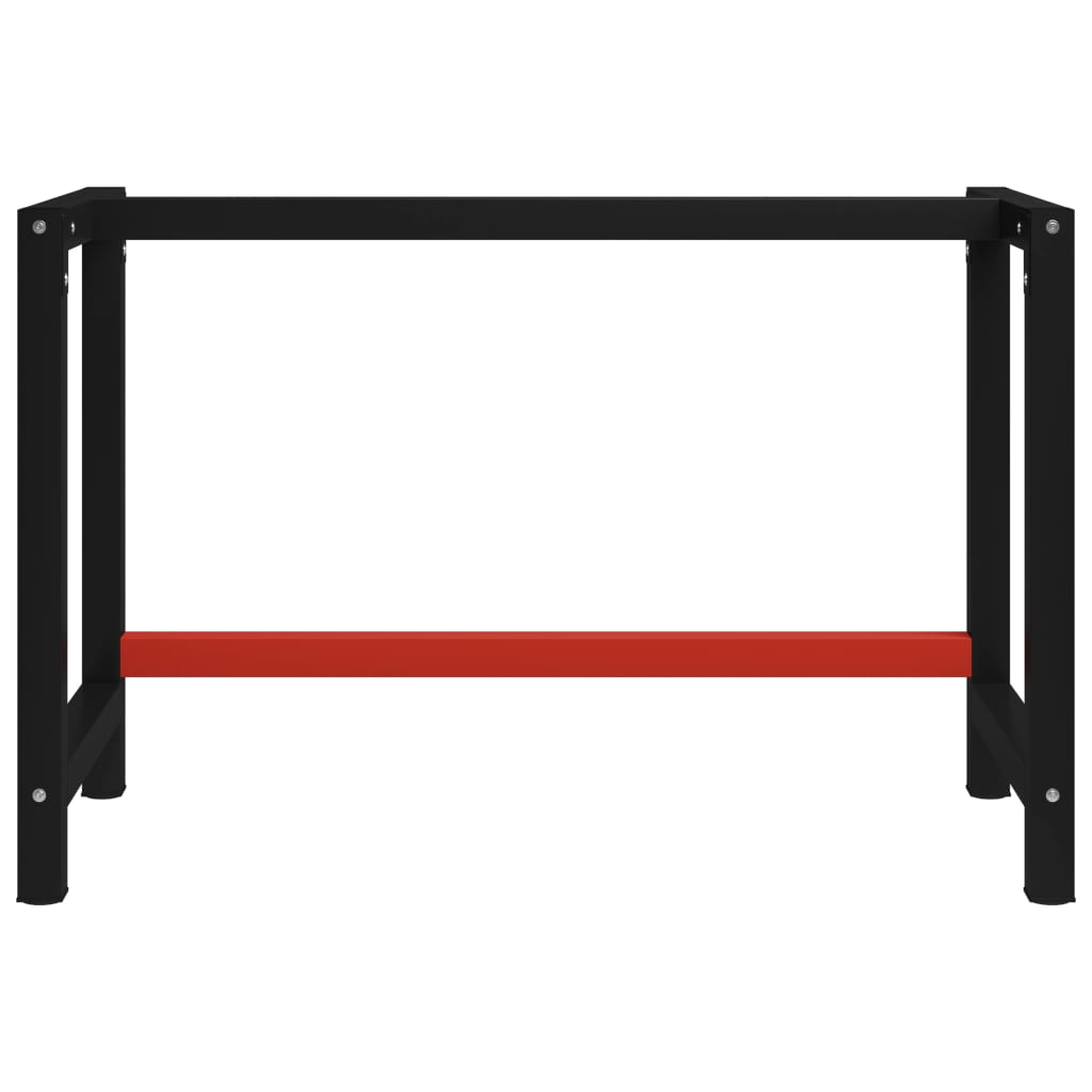 Metal Work Bench Black and Red M