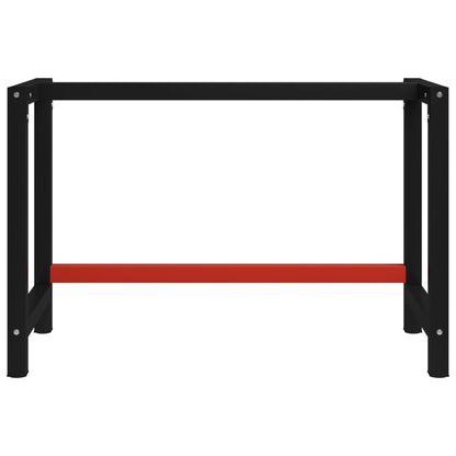Metal Work Bench Black and Red M