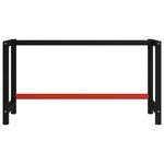 Metal Work Bench Black and Red L