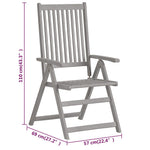 Decorative Garden Reclining Chairs 3 pcs Lounge Area Summer