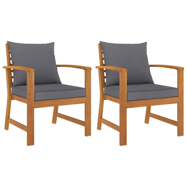  Stylish Garden Chairs 2 pcs with Lounge Area Garden Leisure