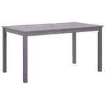 Premium Garden Table Grey Wash 140x80x74 Living Space Upgrade Essentials
