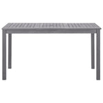 Premium Garden Table Grey Wash 140x80x74 Living Space Upgrade Essentials