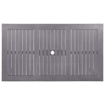 Premium Garden Table Grey Wash 140x80x74 Living Space Upgrade Essentials