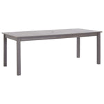 Garden Table Grey Wash Solid Acacia Wood