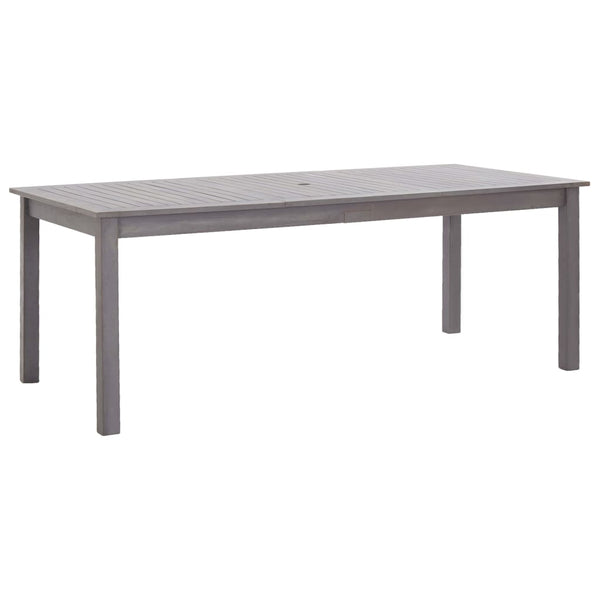  Garden Table Grey Wash Solid Acacia Wood