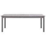 Garden Table Grey Wash Solid Acacia Wood