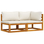 Space Saving 2 Piece Sofa Set with Home Decor Accent Urban Style