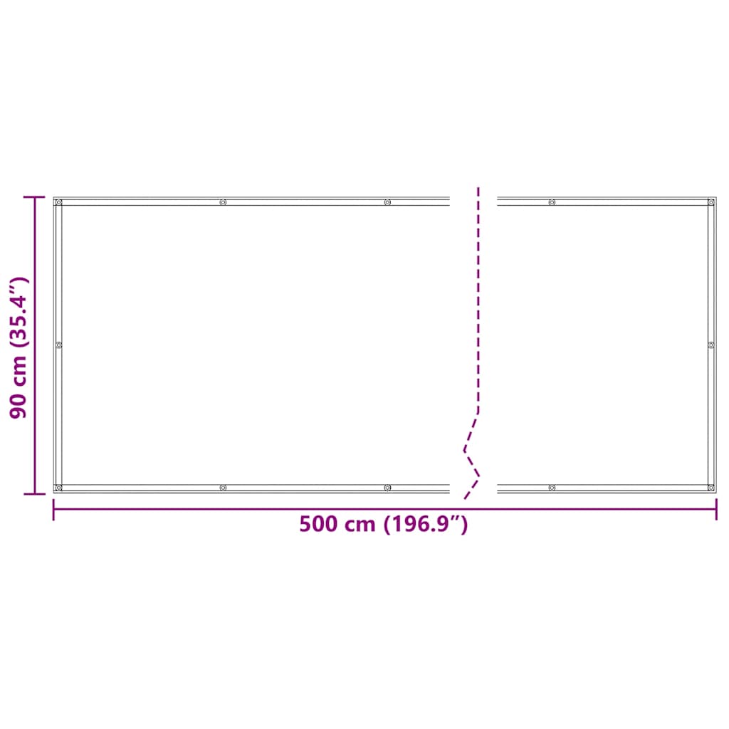 Balcony Privacy Screen 90x500cm Anthracite | HomeAndLiving