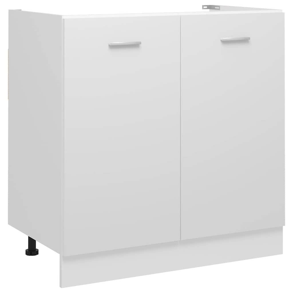 Under Sink Cabinet White 80cm Kitchen Storage | HomeAndLiving