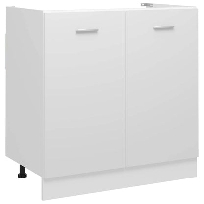 Under Sink Cabinet White 80cm Kitchen Storage | HomeAndLiving