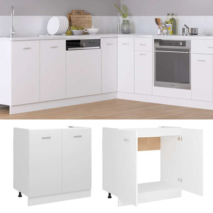Under Sink Cabinet White 80cm Kitchen Storage | HomeAndLiving