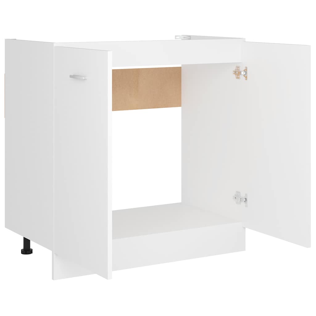 Under Sink Cabinet White 80cm Kitchen Storage | HomeAndLiving