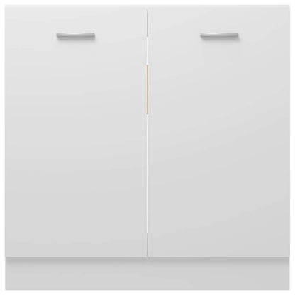 Under Sink Cabinet White 80cm Kitchen Storage | HomeAndLiving