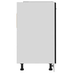 Kitchen Sink Cabinet Black 80cm Engineered Wood | HomeAndLiving