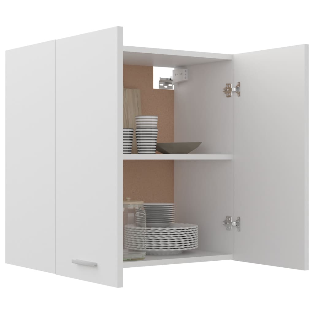 Hanging Cabinet White Engineered Wood - 60×31×60cm