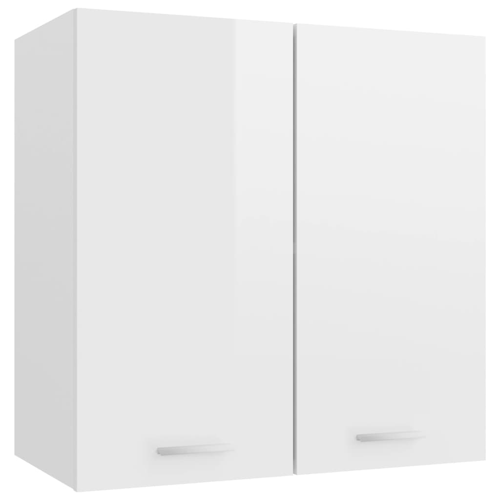 Hanging Cabinet High Gloss White - Engineered Wood