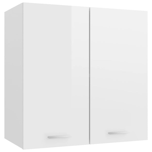  Hanging Cabinet High Gloss White - Engineered Wood
