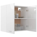 Hanging Cabinet High Gloss White - Engineered Wood