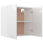 Hanging Cabinet High Gloss White - Engineered Wood