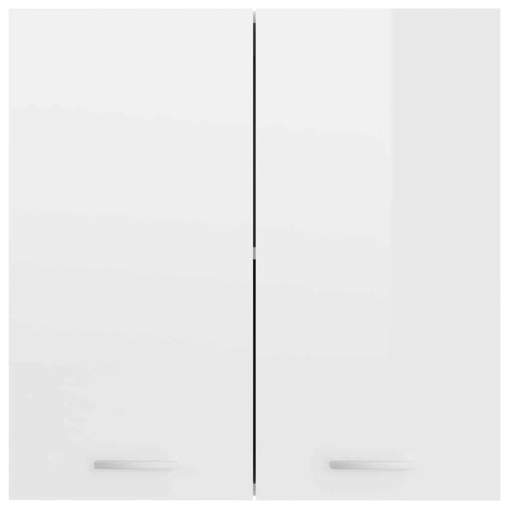 Hanging Cabinet High Gloss White - Engineered Wood