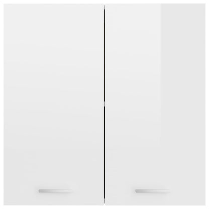 Hanging Cabinet High Gloss White - Engineered Wood