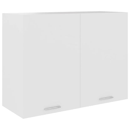 Hanging Cabinet White Engineered Wood - 80×31×60cm