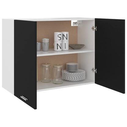 Hanging Cabinet Black, Engineered Wood