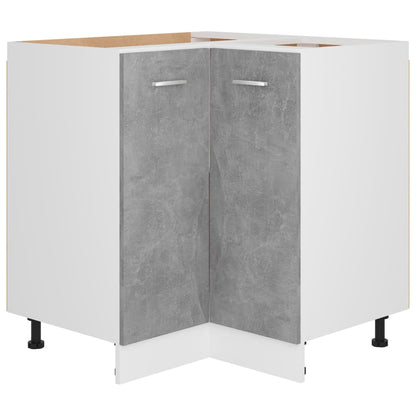 Corner Kitchen Cabinet Concrete Grey 75.5cm | HomeAndLiving