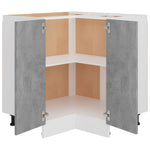 Corner Kitchen Cabinet Concrete Grey 75.5cm | HomeAndLiving