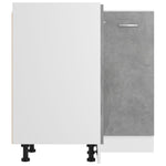 Corner Kitchen Cabinet Concrete Grey 75.5cm | HomeAndLiving