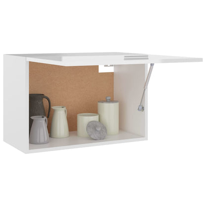 Hanging Cabinet High Gloss White Engineered Wood