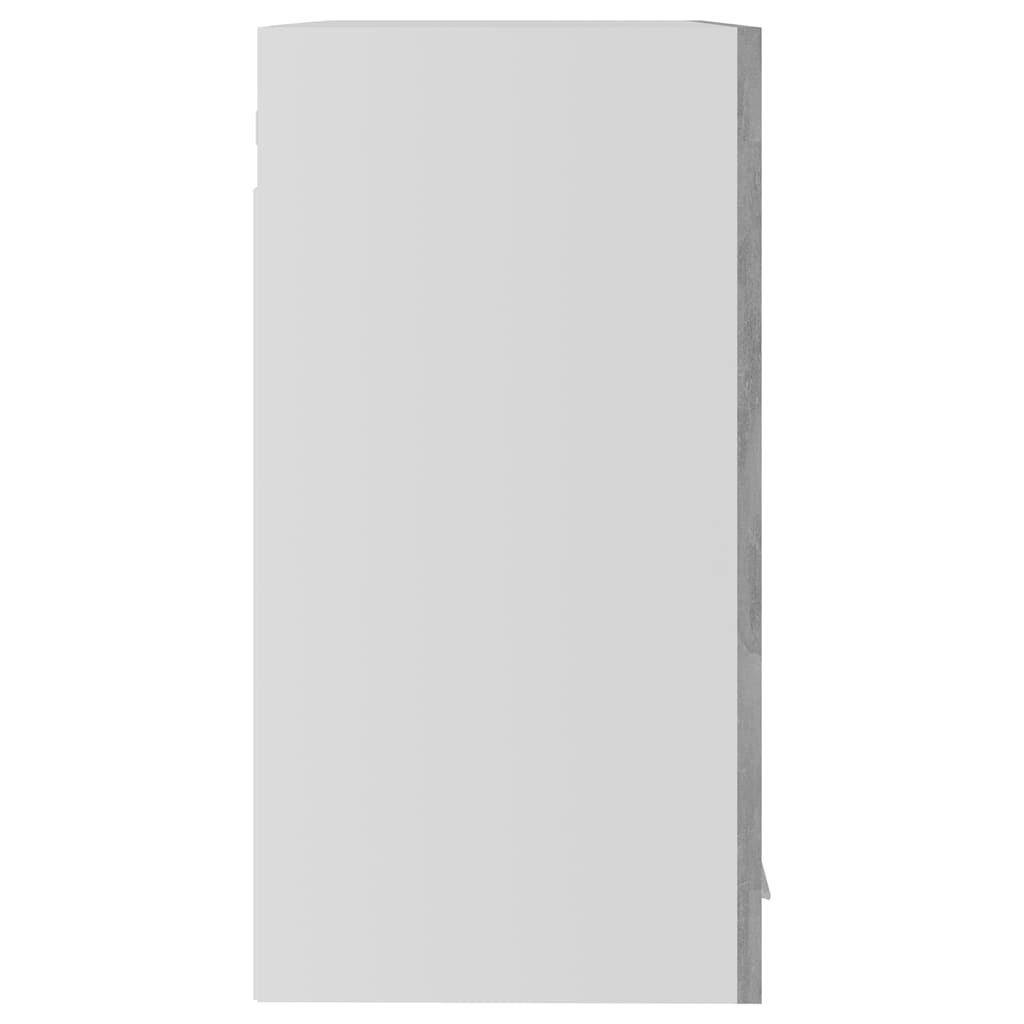 Hanging Glass Cabinet Concrete Grey 60x60cm | HomeAndLiving