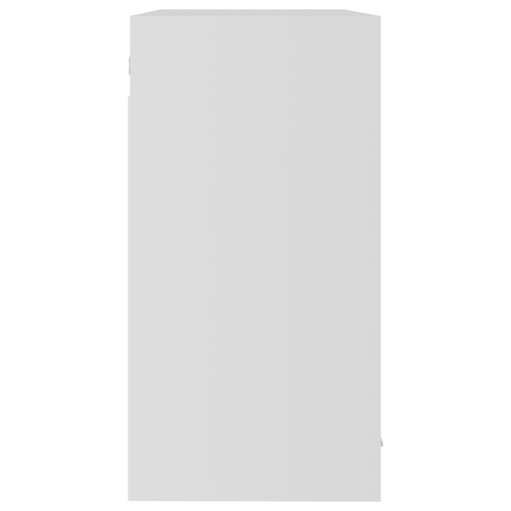 Glass Door Wall Cabinet White 80cm Kitchen | HomeAndLiving